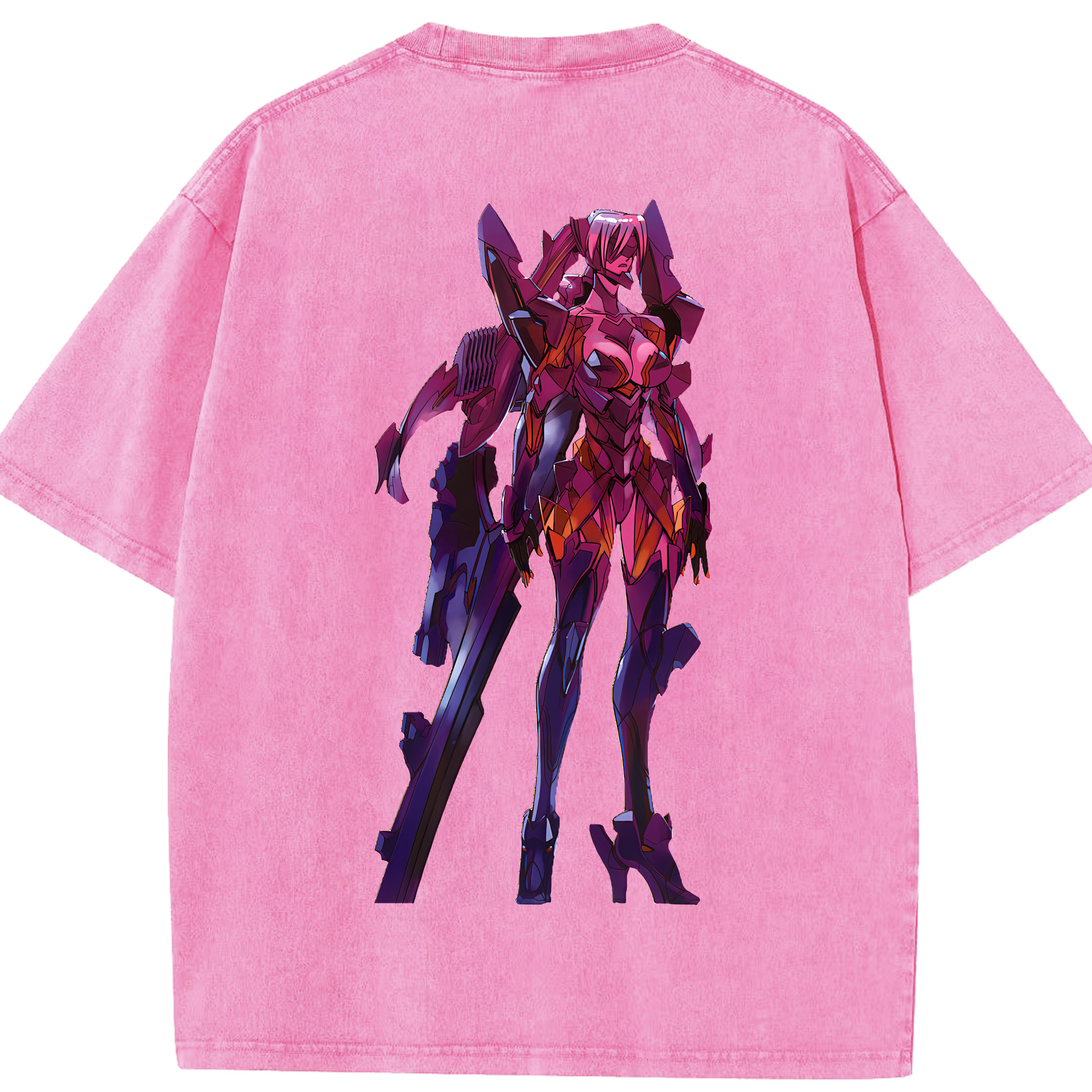 （画像用） EVA 新世紀エヴァンゲリオン 綿100% ヴィンテージ風 半袖Tシャツ（背面プリント）
